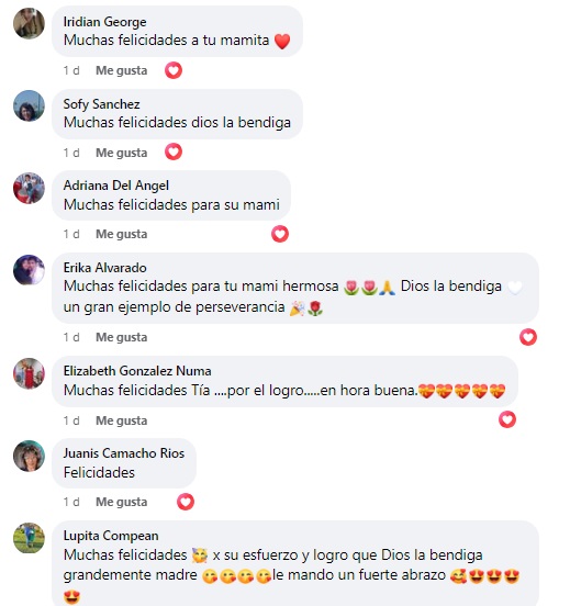 Redes felicitan a abuelita por terminar estudios