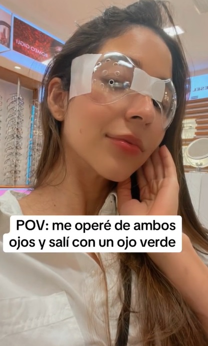 Joven se somete a operación para mejorar su visión