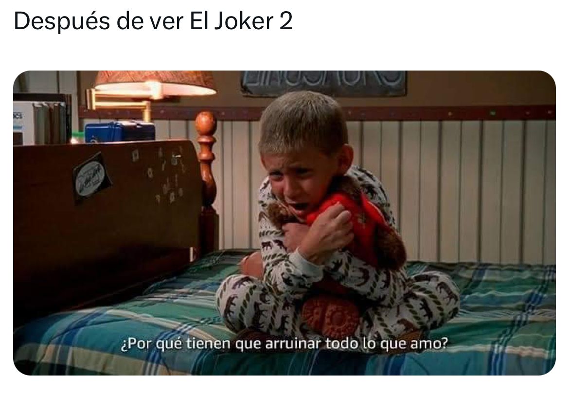 Redes critican con memes al filme del Joker 2