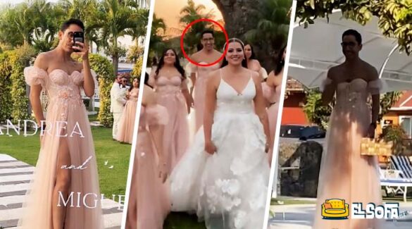 Damo de honor causa sensación en boda de su amiga