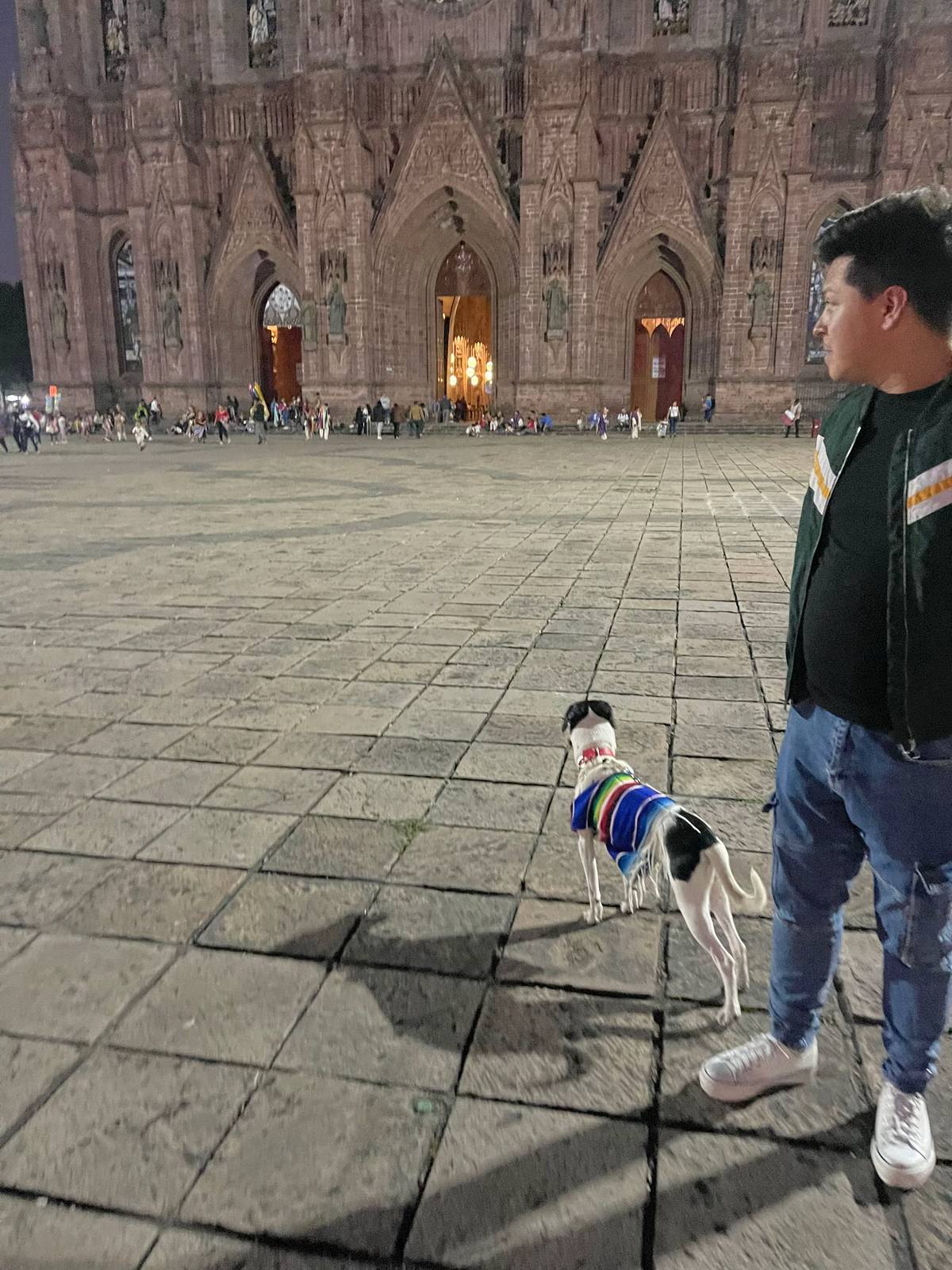 Perrito visita a la Virgen de Guadalupe tras hacerle milagro