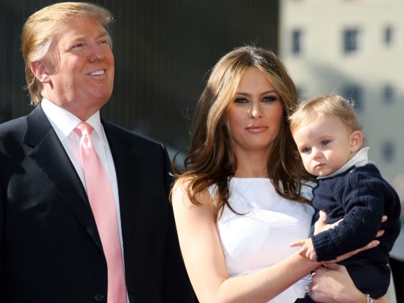 Donald Trump y su nueva familia