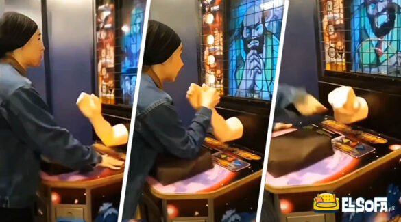 Joven juega vencidas con máquina y se rompe el brazo