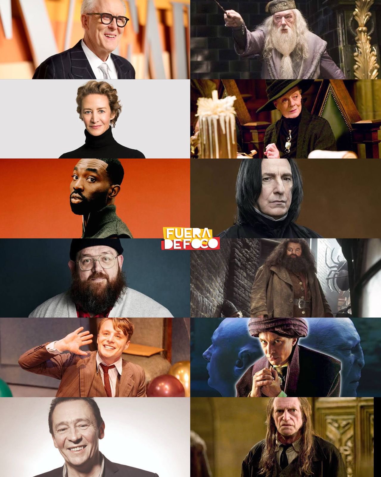 Profesores de Hogwarts en serie de Harry Potter