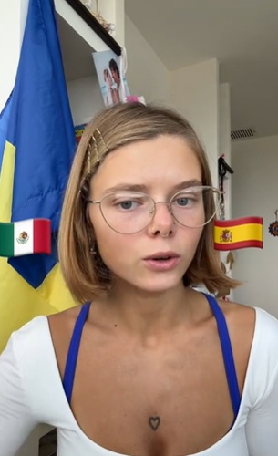 Morrita ucraniana habla de España y México