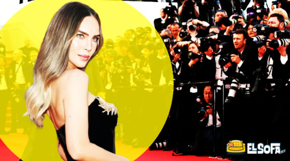 Belinda roba miradas al usar vestido negro en Cannes |FOTOS