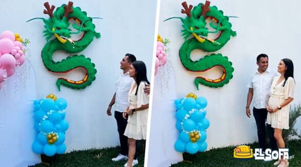 Pareja organiza revelación de género al estilo Dragon Ball Z
