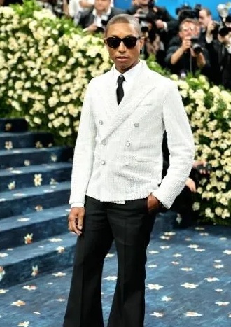 Pharrell Williams en la MET Gala 2025