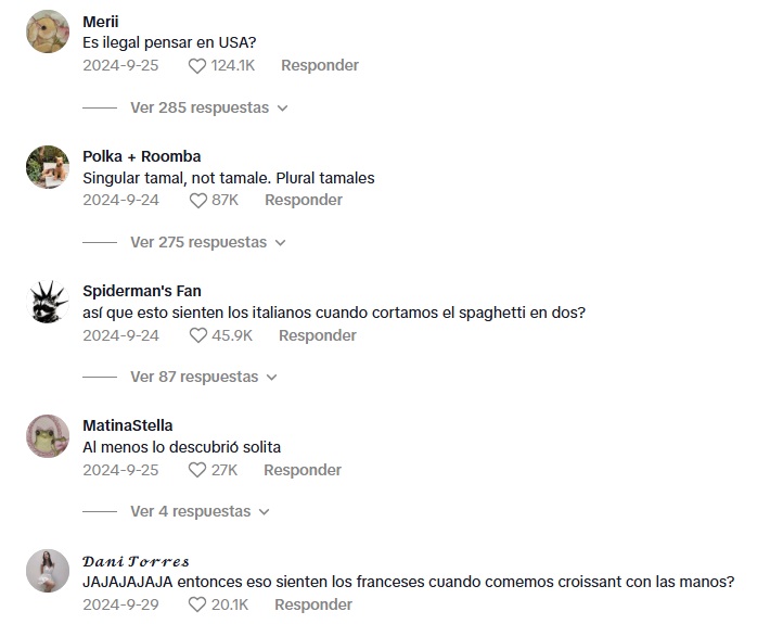 Reacciones sobre joven que comió tamales