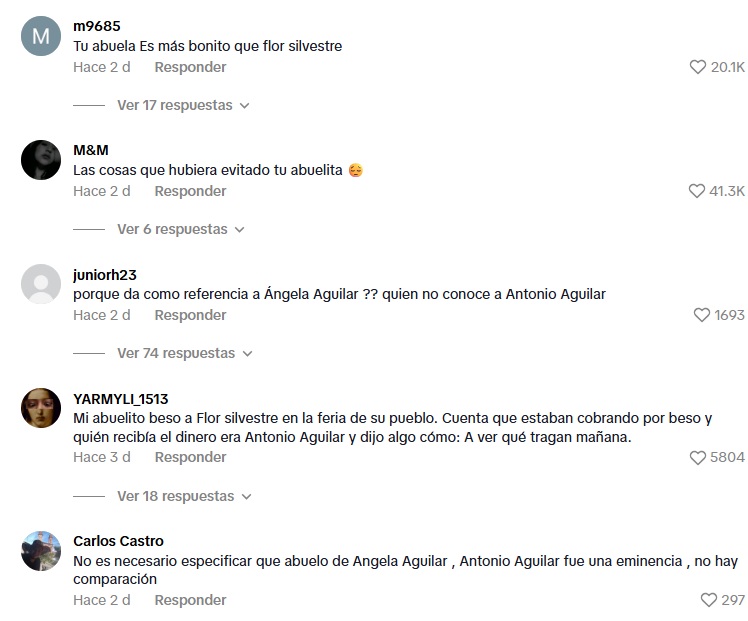 Usuarios piden detalles sobre relación de abuelita con Antonio Aguilar