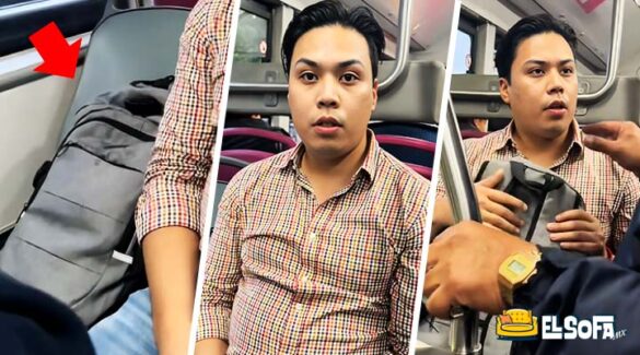 Lord Metrobús ocupa dos asientos en transporte público