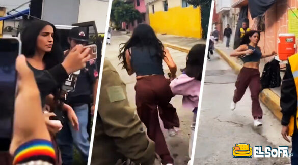Bárbara de Regil huye de fans durante grabación |VIDEO