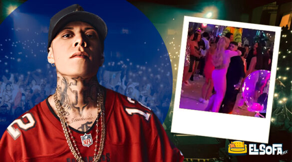 Captan a Santa Fe Klan bailando con misteriosa mujer