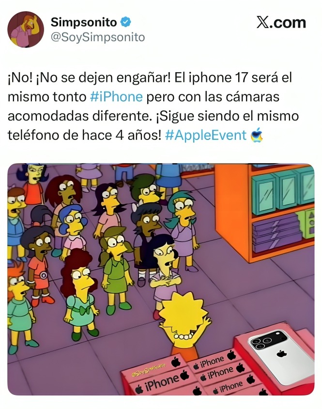 Memes del iPhone 17
