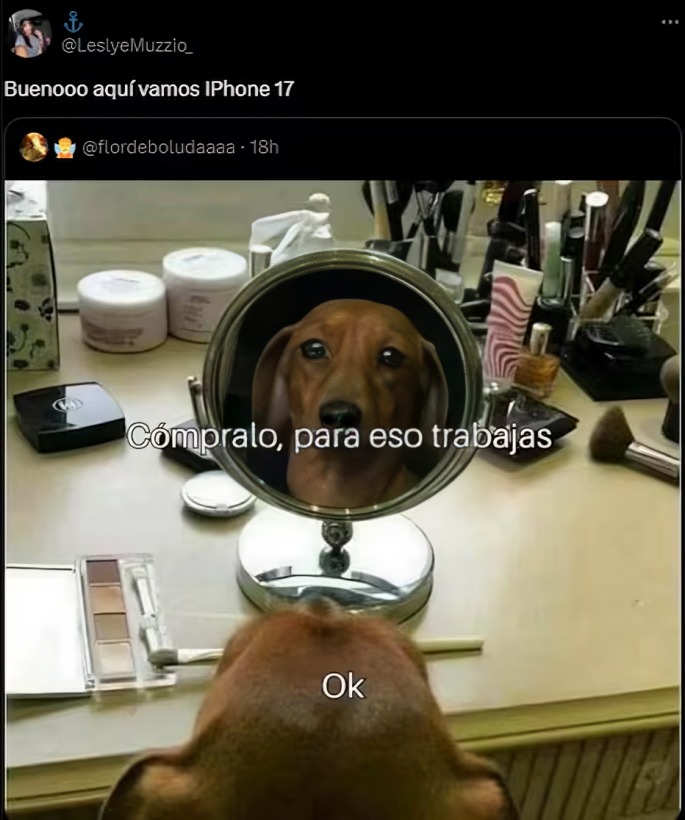 Memes del lanzamiento del iPhone 17