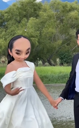 Mujer ridiculiza a hermana usando filtros en video de boda