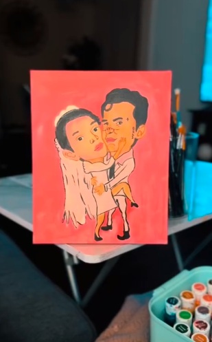 TikToker recrea memes de Ángela Aguilar en obras de arte