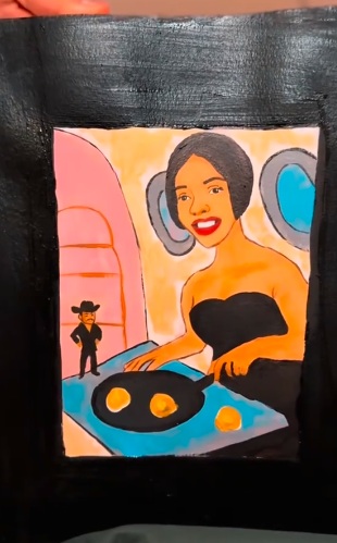 TikToker vuelve memes de Ángela Aguilar en obras de arte