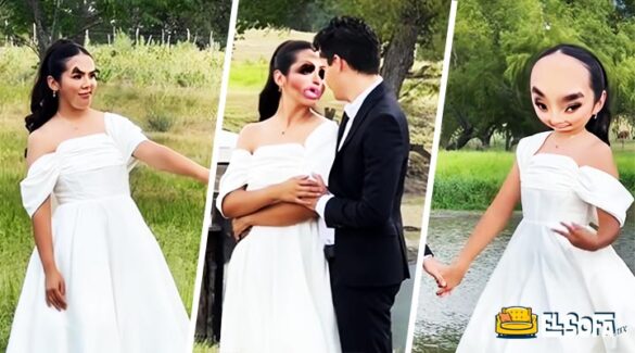 Mujer ridiculiza a hermana usando filtros en video de boda