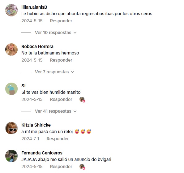 Reacciones sobre costo de bolso de lujo