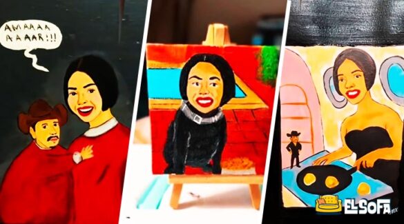TikToker convierte memes de Ángela Aguilar en arte |VIDEO