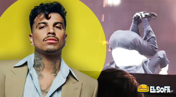Rauw Alejandro sufre fuerte caída en pleno concierto
