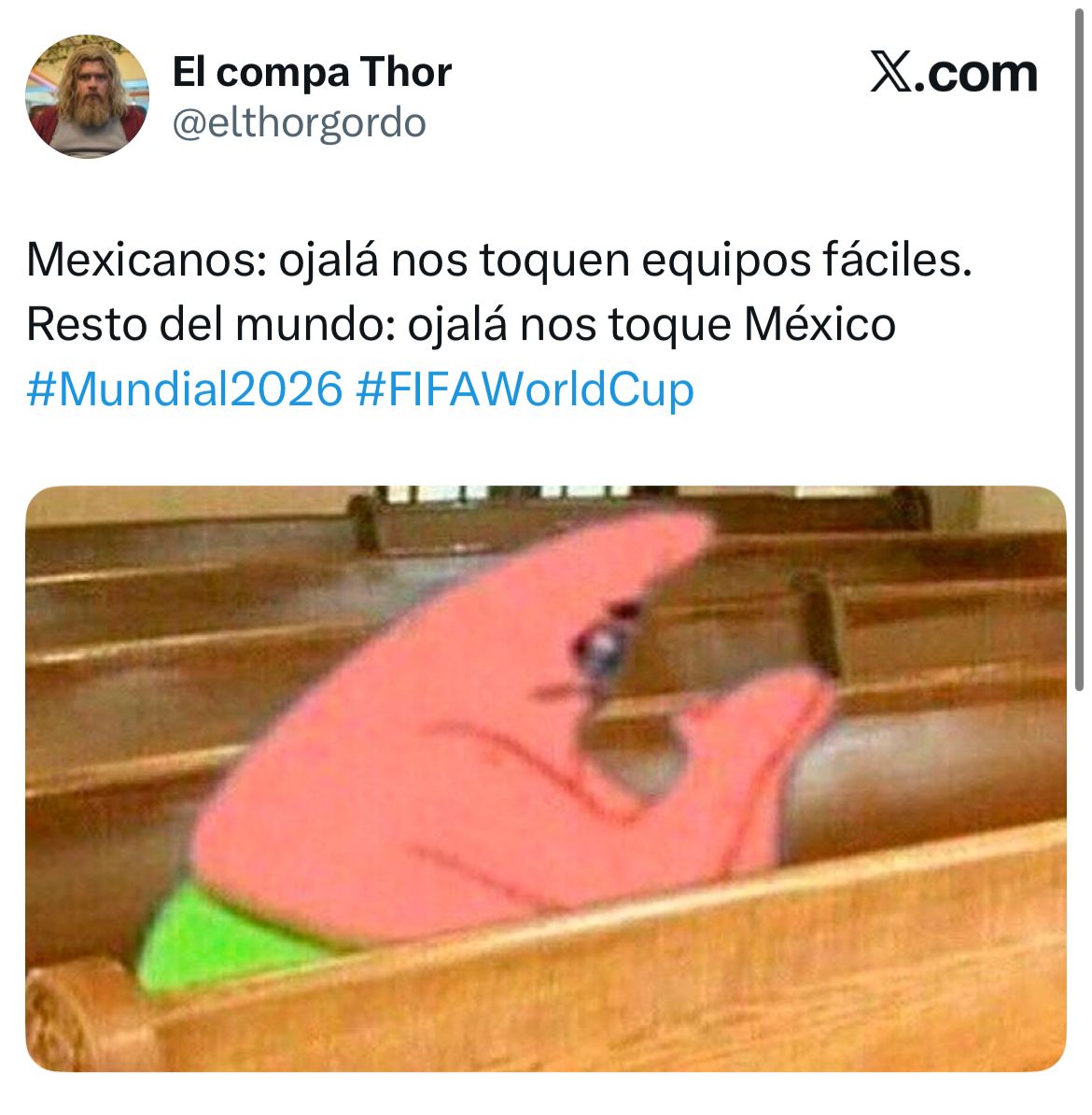Usuarios hacen memes sobre el grupo de México en Mundial 2026
