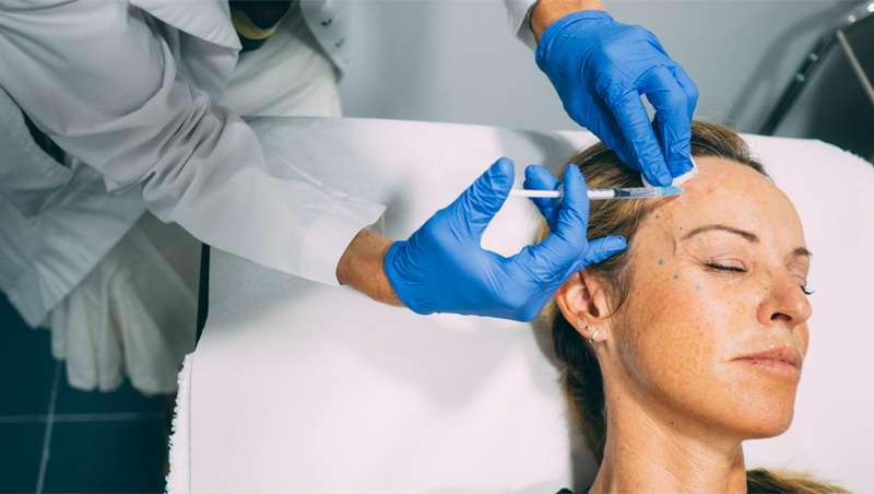Aplicación de botox