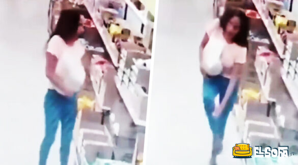 Captan a mujer limpiándose con un huevo en tienda 3B |VIDEO
