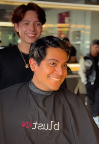 Ricardo Peralta cambia de look en Miami