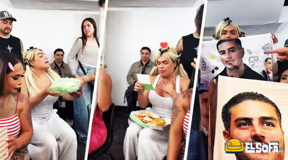 María Sorté regala cobijas de Harfuch a Las Perdidas |VIDEO