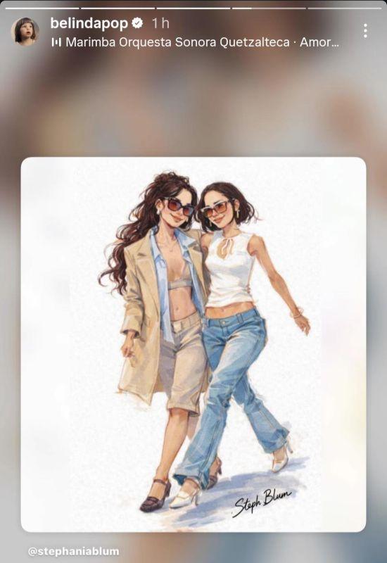 Belinda y Danna causan sensación en calles de Madrid