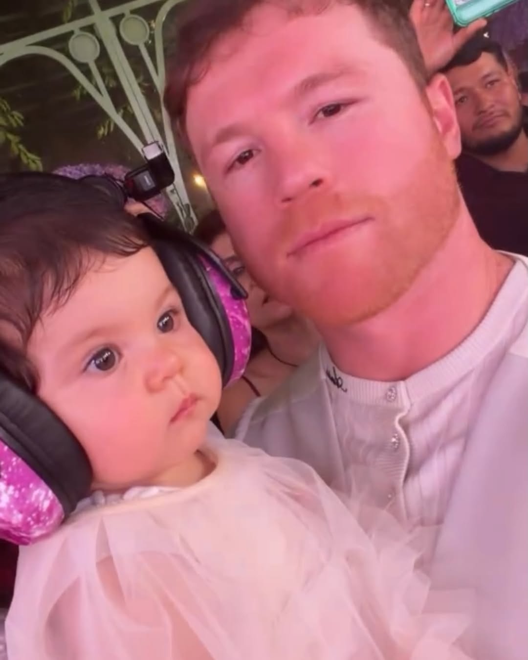 Canelo y su hija Eva
